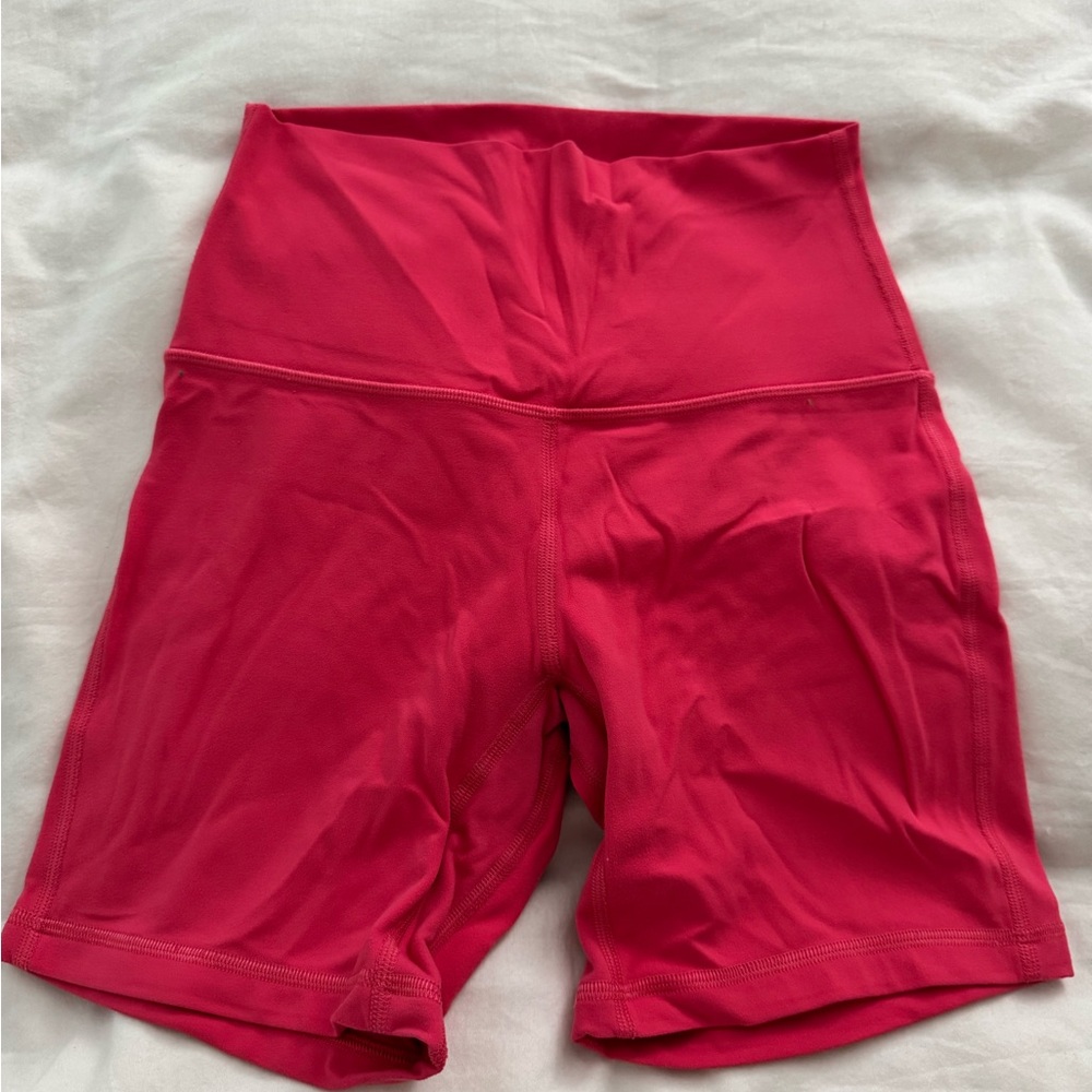 Lululemon pink/magenta biker shorts size 4